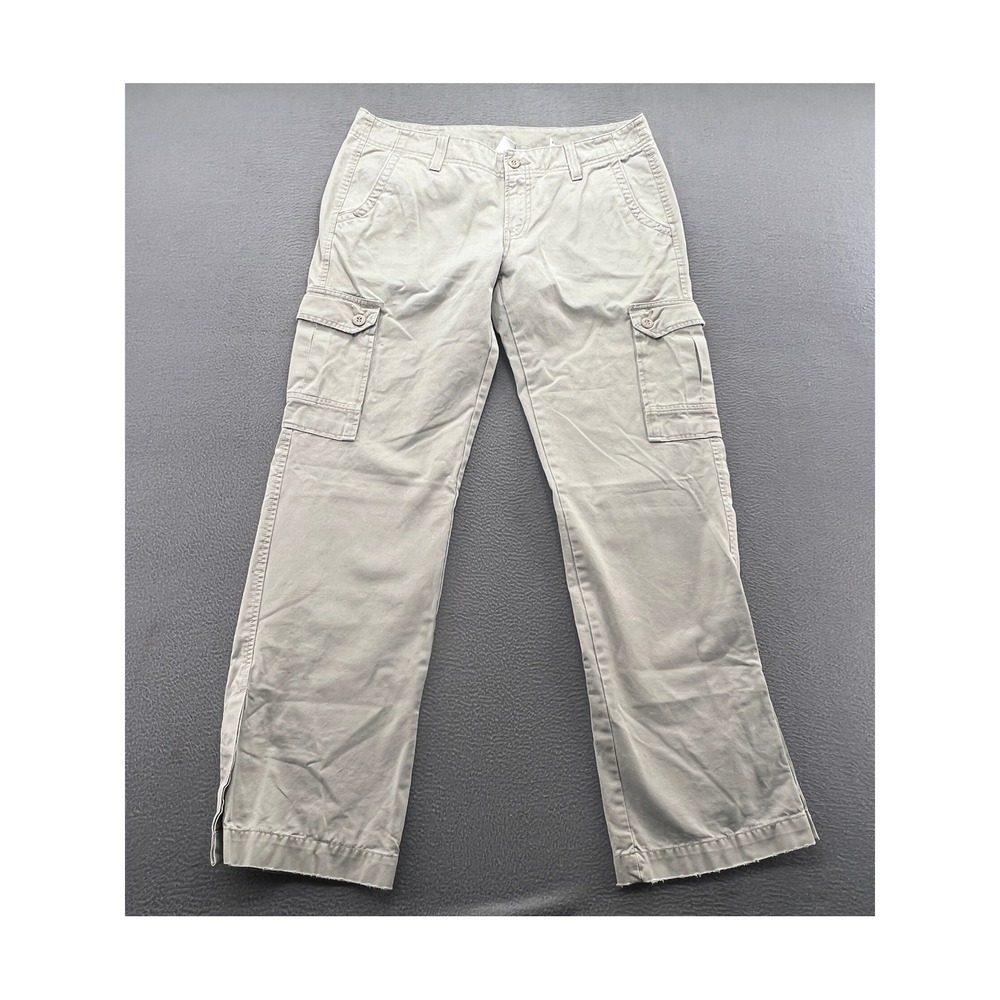 VTG Lucky Brand Cargo Pants Women's Size 12/31 Straight Leg Khaki